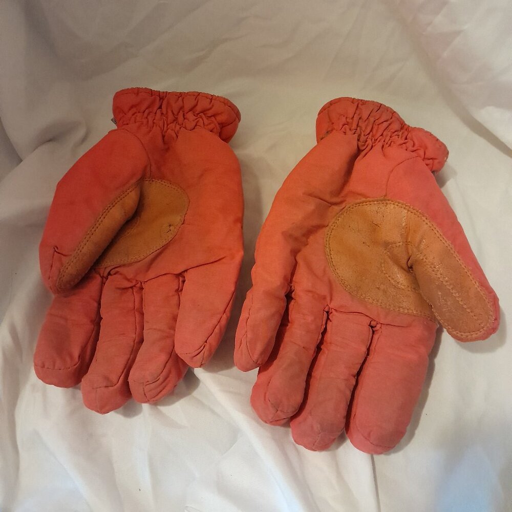 FREE WITH PURCHASE - Vintage 1990's Promark Orange Ski Gloves Neon Gorpcore
